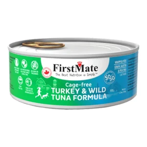 Firstmate Cat Turkey & Wild Tuna, 5.5 oz each, Case of 24