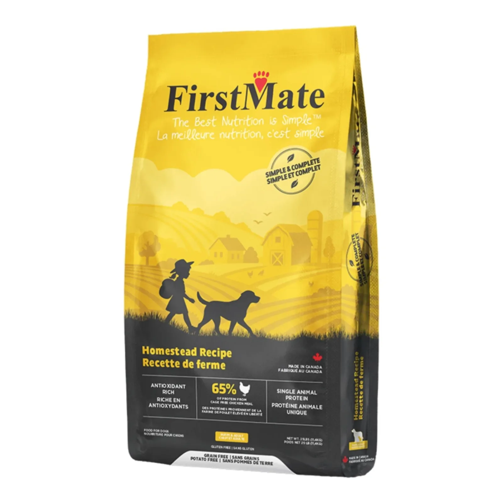 Firstmate Dog Simple & Complete Homestead Recipe Chicken 25lbs.