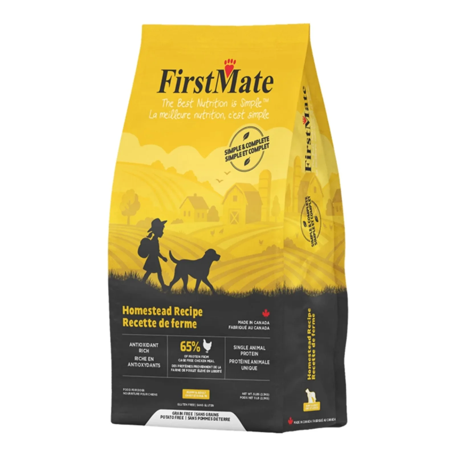 Firstmate Dog Simple & Complete Homestead Recipe Chicken 5lbs.