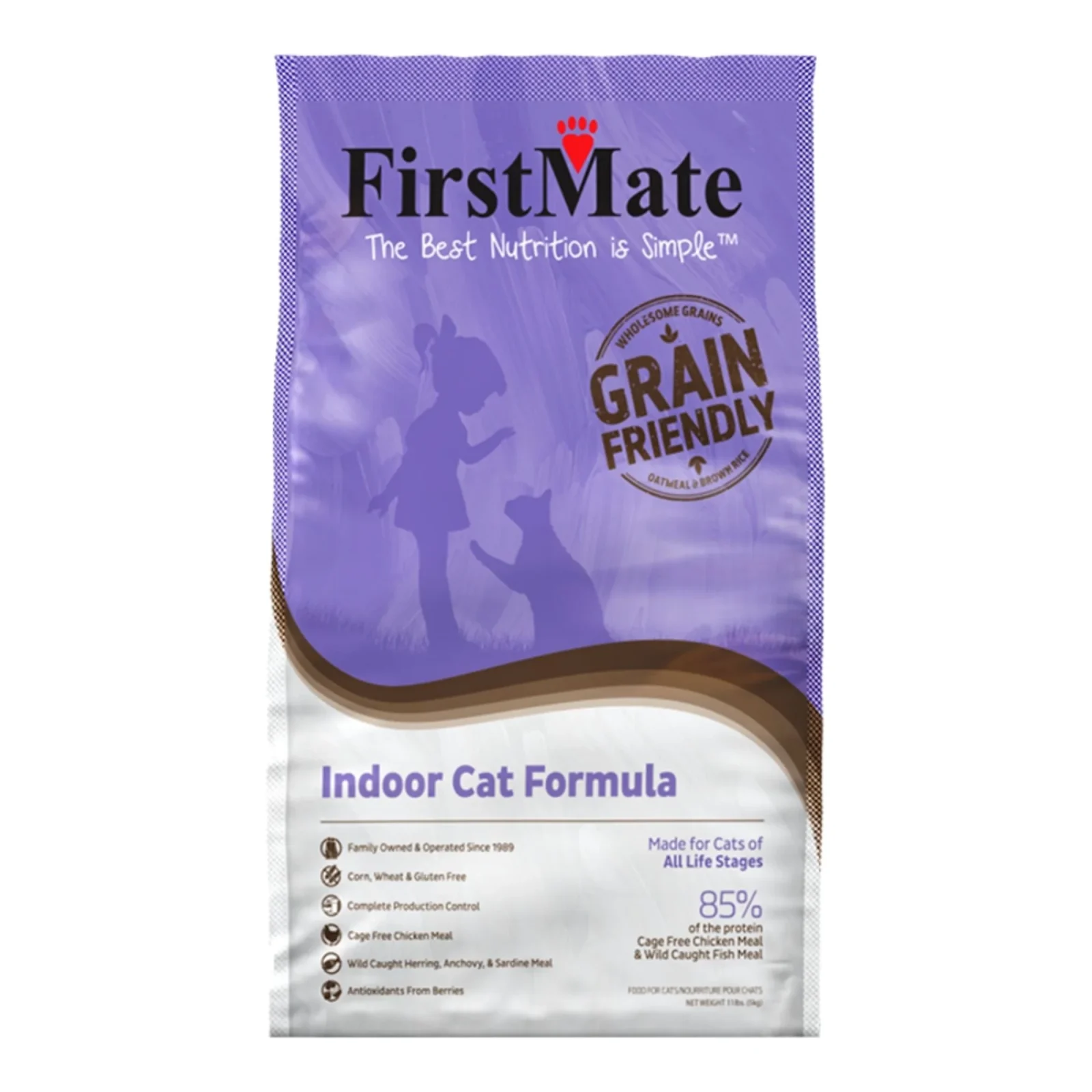 Firstmate Grain Friendly Indoor Cat Food, 11 Lb
