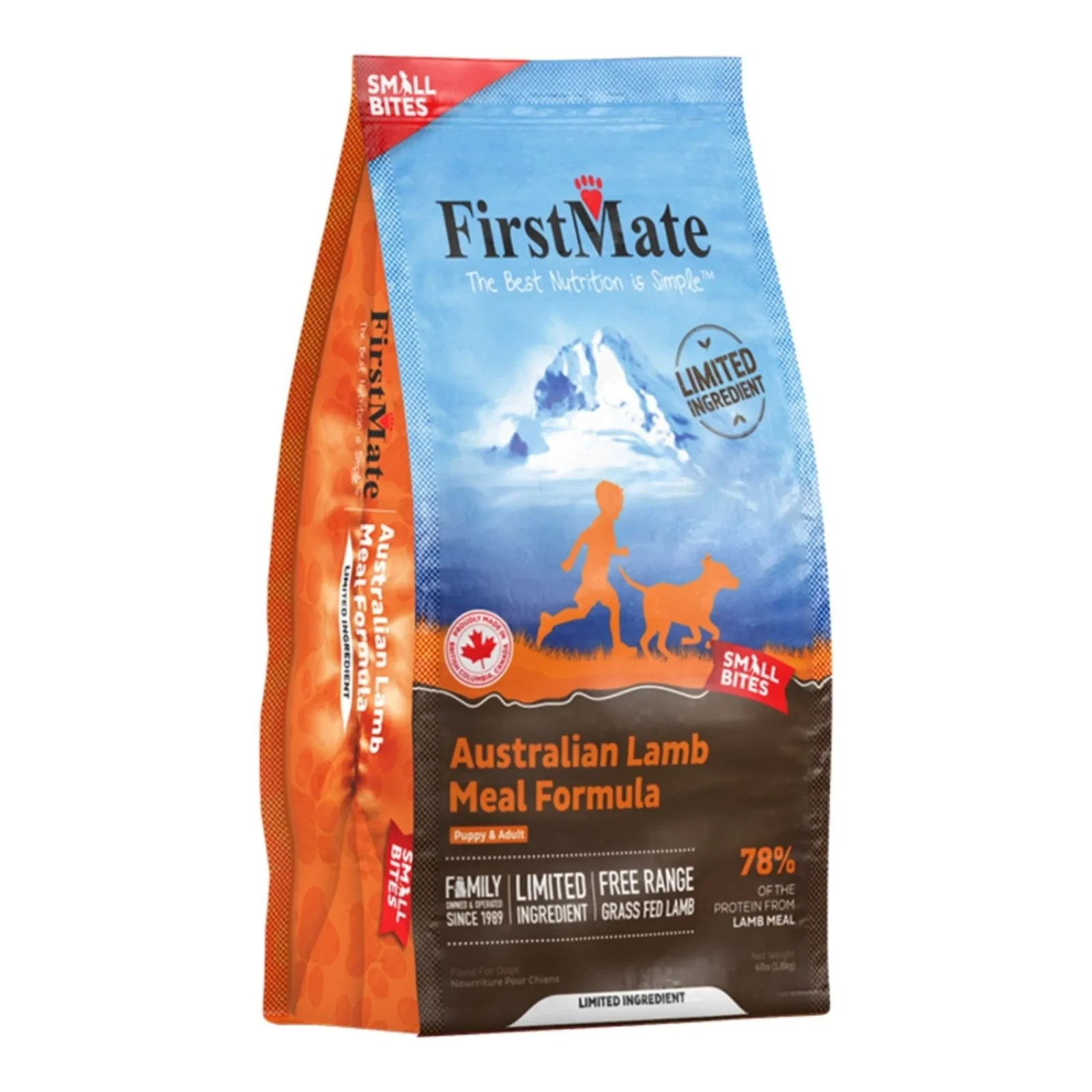 FirstMate Limited Ingredient Grain Free Australian Lamb Small Bites, 4 Lbs