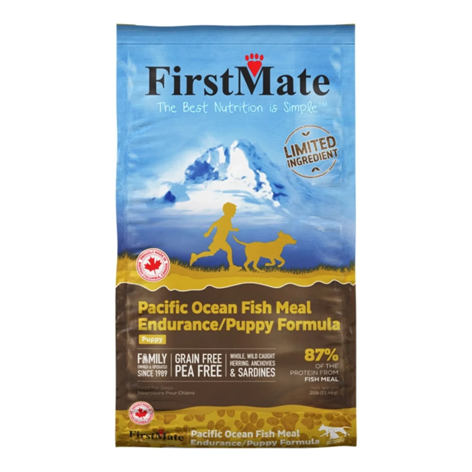 FirstMate Limited Ingredient Grain Free Puppy Dog Food, Pacific Ocean Fish, 25 lb