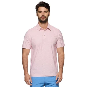 Flag & Anthem Mens Coral Combo Stateline Geo Polo