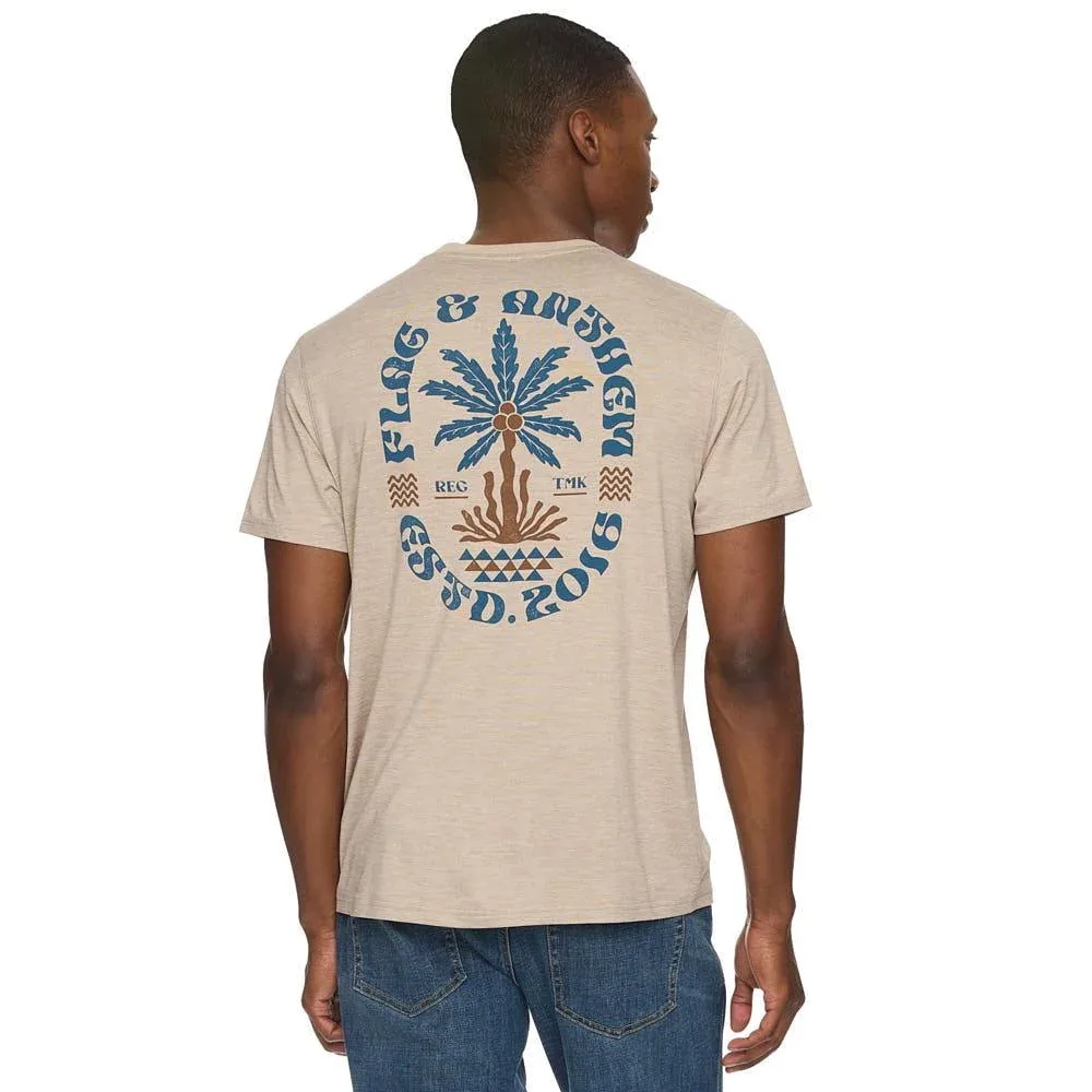 Flag & Anthem Oatmeal Leafy Palm Tree Tee