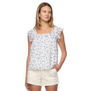 Flag & Anthem Roslyn Flutter Sleeve Blouse