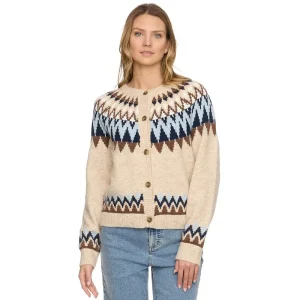 Flag & Anthem Women's OatmealNavy Odessa Cardigan