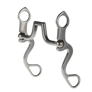 Flaharty Bits & Spurs Calvary Square Hinge Port Shank Bit