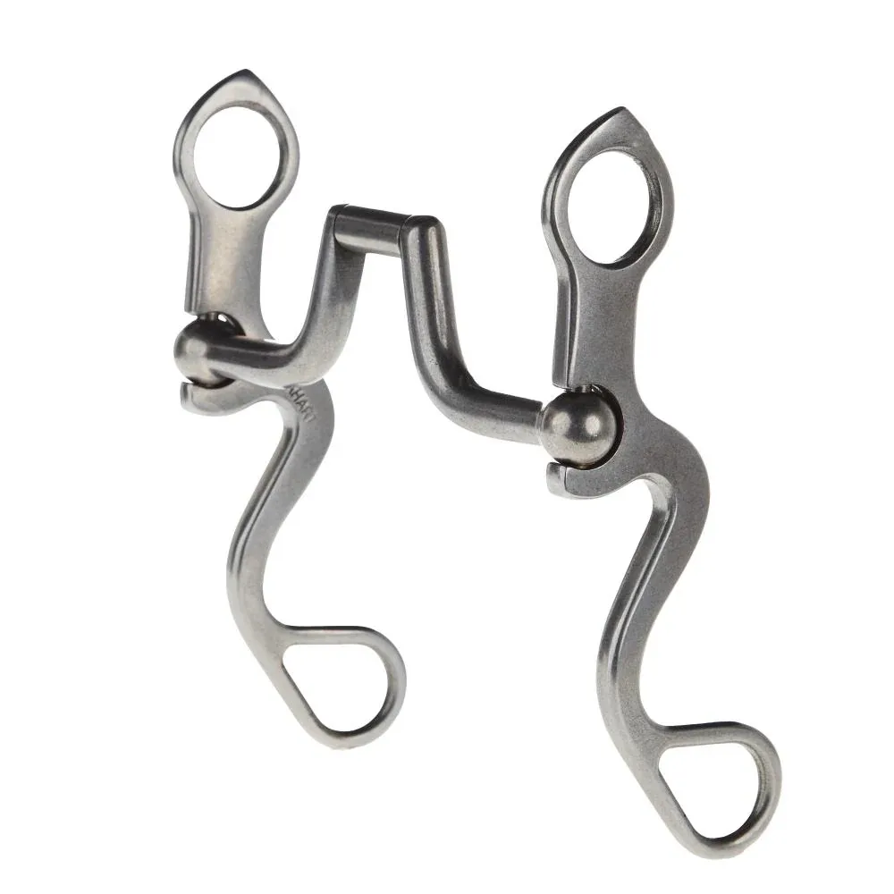 Flaharty Bits & Spurs Calvary Square Hinge Port Shank Bit