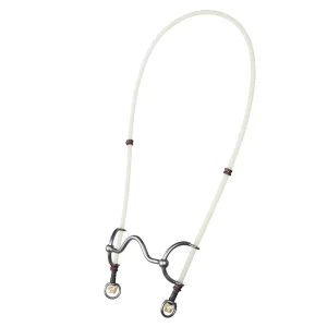 Flaharty Bits & Spurs Low Solid Port Rope Draw Bit Headstall