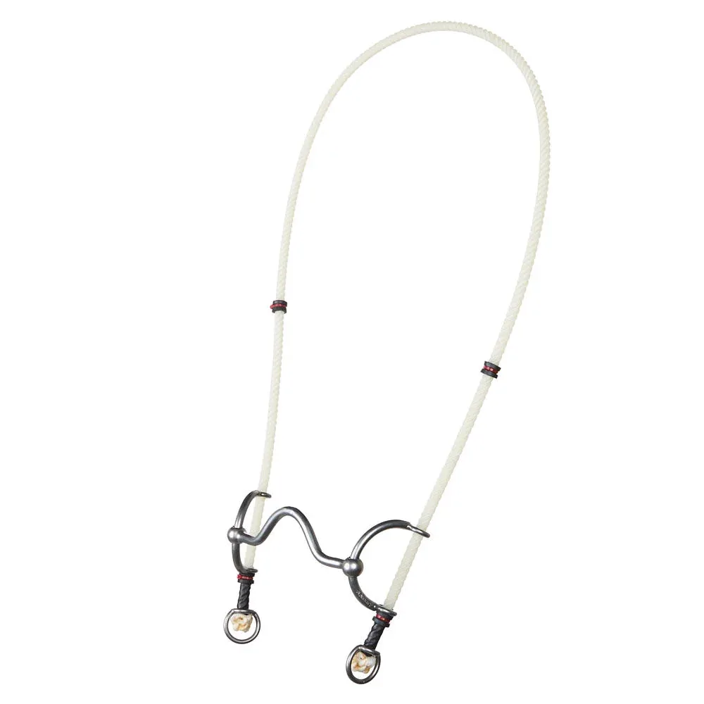 Flaharty Bits & Spurs Low Solid Port Rope Draw Bit Headstall