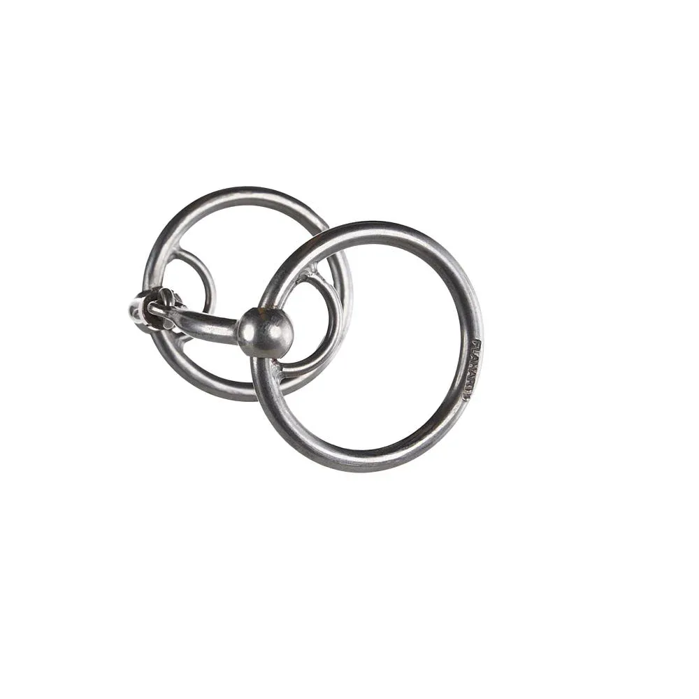 Flaharty Bits & Spurs Smooth 3pc Locked O Ring Snaffle Bit - Image 2