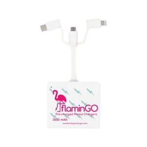 Flamingo Charger Pre Charged Phone Charger