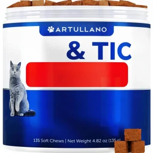 Flea Treatment For Cats Natural Flea And Tick Prevention Supplement For Cats Kittens Chewable Daily Oral Pills