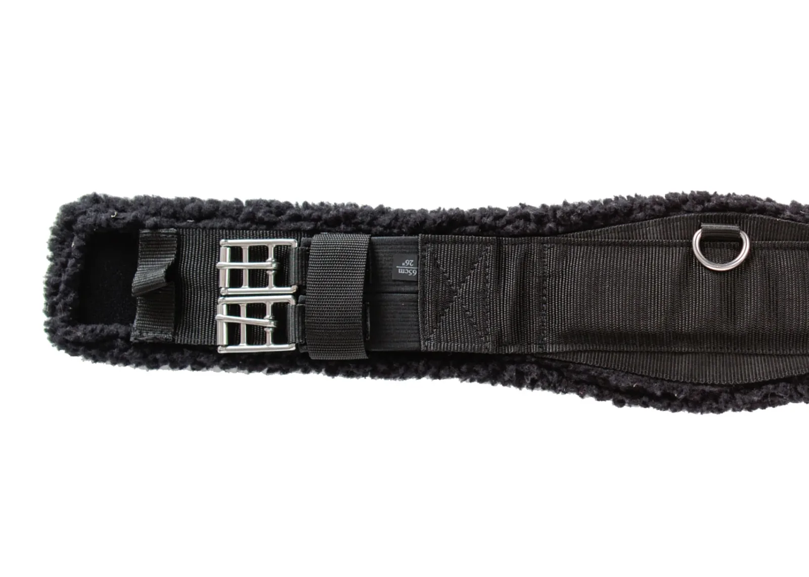 Flex Rider® Nonslip Neoprene Dressage Girth with Black Fleece Edge