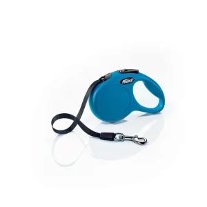 Flexi Classic Retractable Tape Dog Lead Blue X-Small 26lbs 10ft