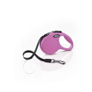 Flexi Classic Retractable Tape Dog Lead X-small 26lbs 10ft Pink