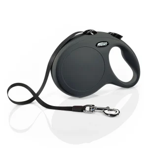 flexi® Classic Retractable Tape Dog Leash, Black