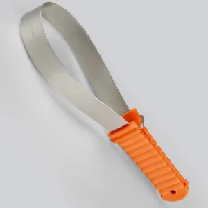 Flexi Metal Sweat Scraper & Shedding Tool Orange