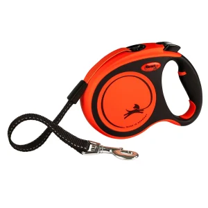 flexi® Xtreme Retractable Dog Leash, Tape, Orange, 16-ft long