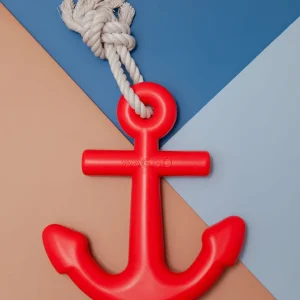 Floating Anchor Dog Toy in Cherry