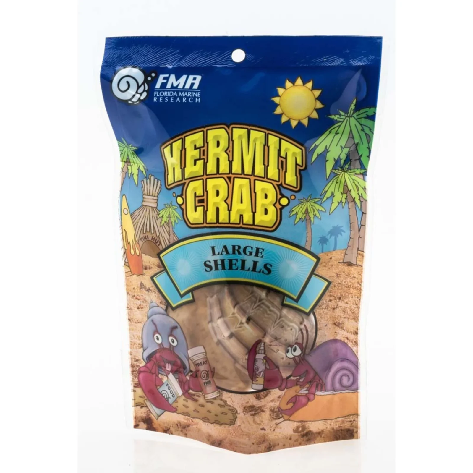 Florida Marine Research Natural Shell Terrarium Ornament, Multi Color, 2-Pack, LG