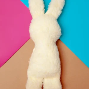 Fluffy Bunny Sherpa Squeaky Dog Toy