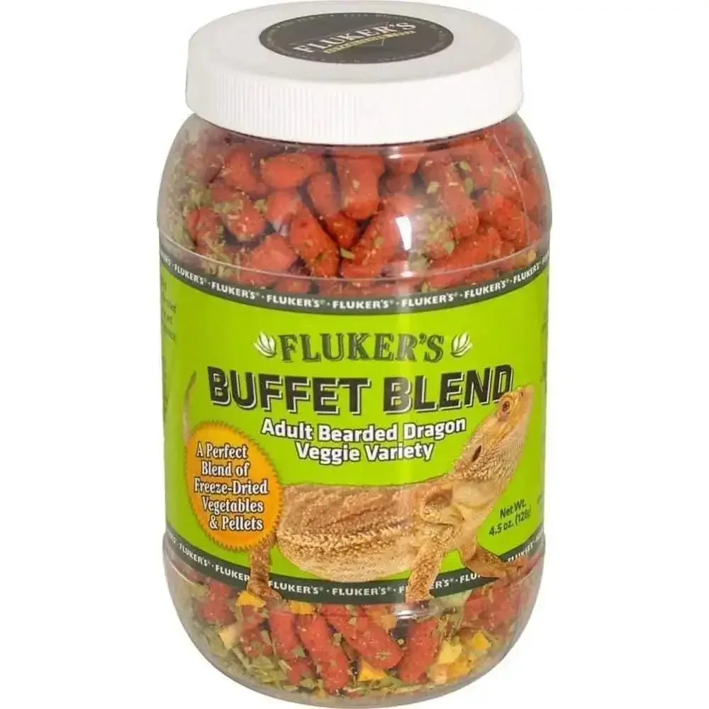 Fluker's Buffet Blend Adult Bearded Dragon Veggie Variety Freeze Dried Food