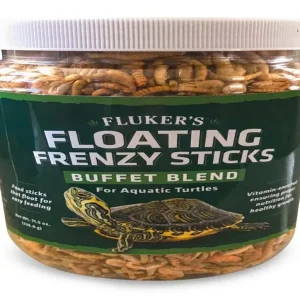 Fluker's Buffet Blend Aquatic Turtles Floating Frenzy Sticks Freeze Dried Food 1ea/11.5 oz