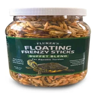 Fluker's Buffet Blend Aquatic Turtles Floating Frenzy Sticks Freeze Dried Food 1ea/6 oz
