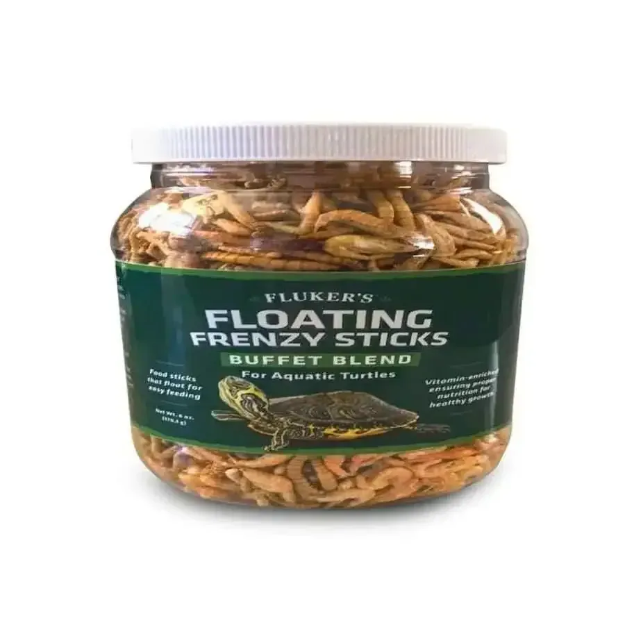 Fluker's Buffet Blend Aquatic Turtles Floating Frenzy Sticks Freeze Dried Food