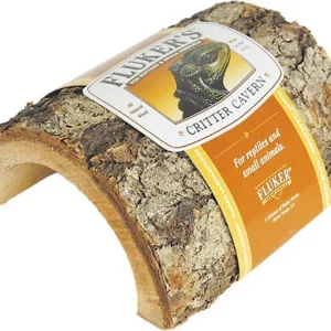 Fluker's Critter Cavern Half Log Hideaway Brown 1ea/SM