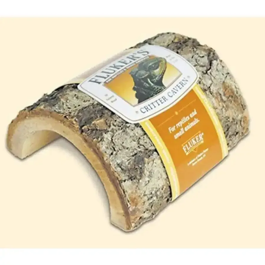 Fluker's Critter Cavern Half Log Hideaway Half Log Brown