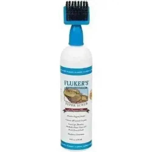 Fluker's Super Scrub Brush with Organic Reptile Habitat Cleaner