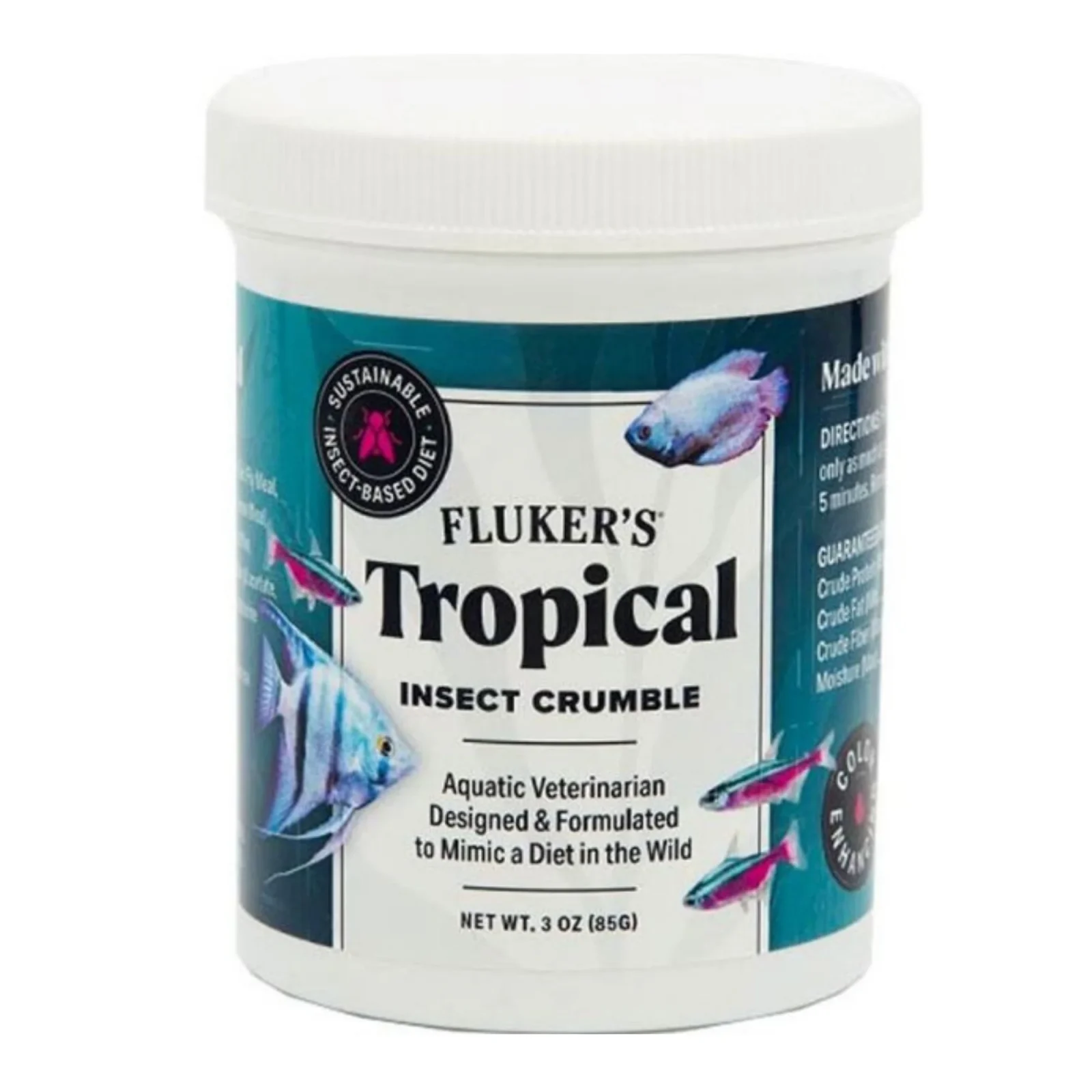 Flukers Tropical Fish Food Crumble 3oz.