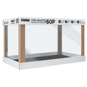 Fluval Visi-White Rimless Tank 60P 20 gal