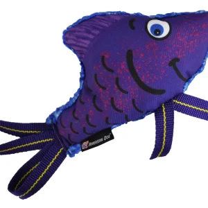 Flyin' Fish Dog Toy - Floating Nylon Squeaky Toy for Fetch & Play
