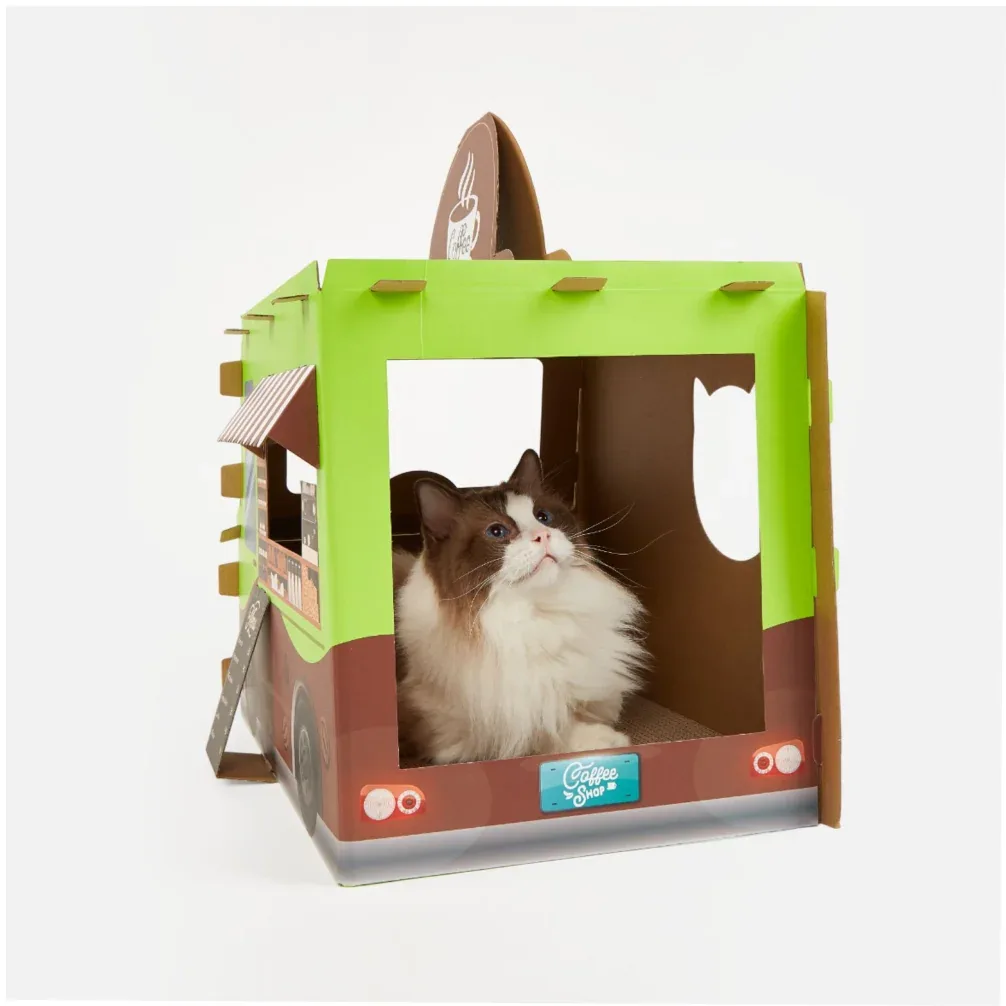 Fofos Coffee Bus Scratcher for Cats - Image 2