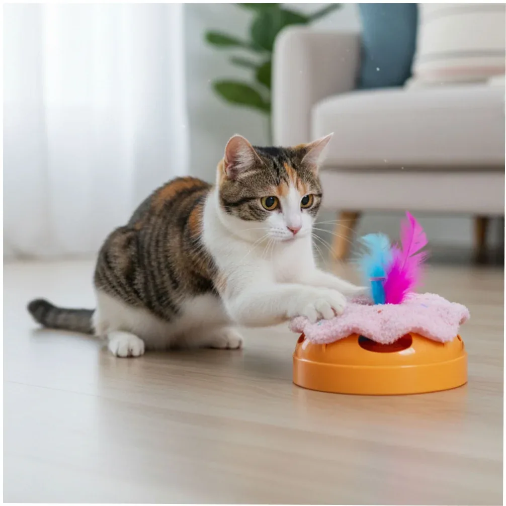 Fofos Donut Shaped Interactive Toy for Cats - Image 2