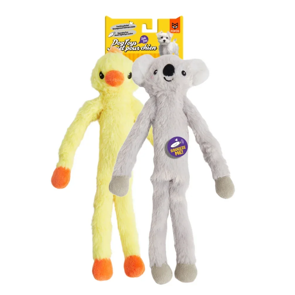 Fofos Duck and Koala Rope Tug Toy for Dogs