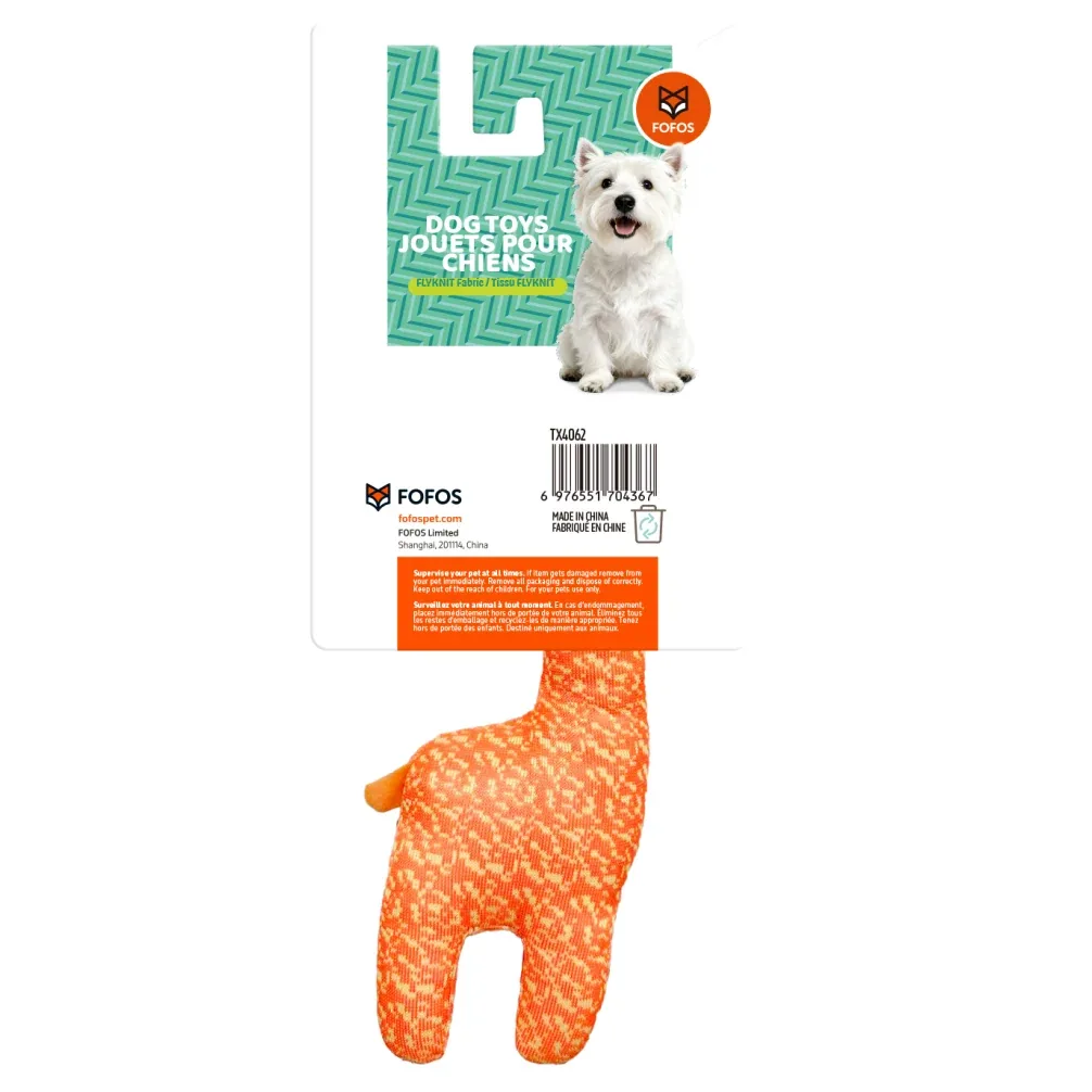 Fofos Giraffe Flyknit Toy for Dogs (Orange) - Image 2