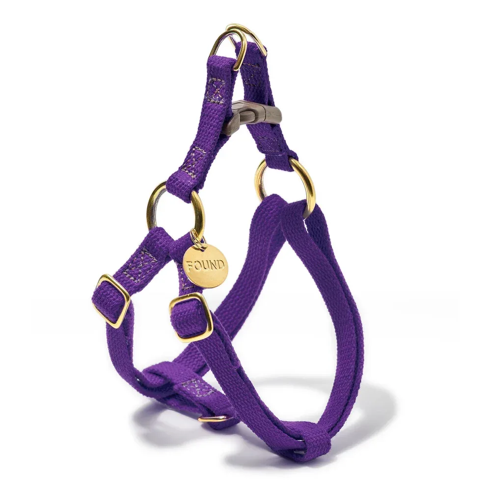 FOUND MY ANIMAL | Cotton Webbing Harness in Purple