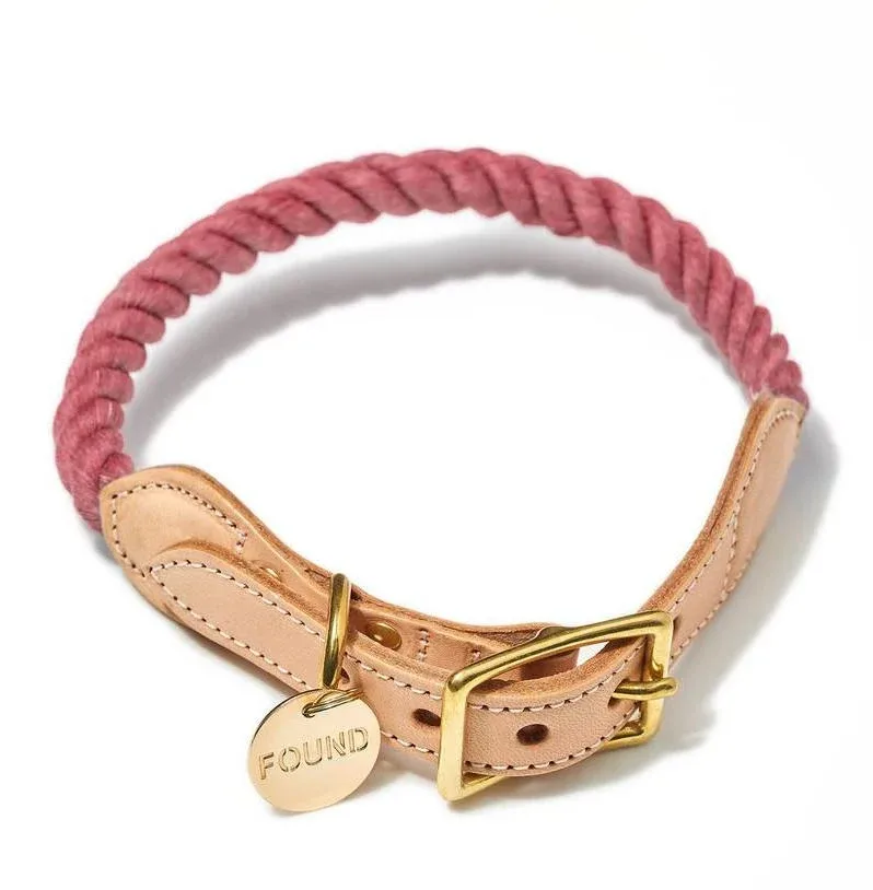 FOUND MY ANIMAL | Rope Collar in Nantucket Red (FINAL SALE)