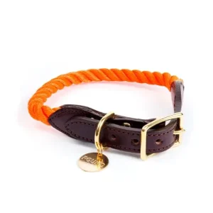 FOUND MY ANIMAL | Rope Collar in Rescue Orange