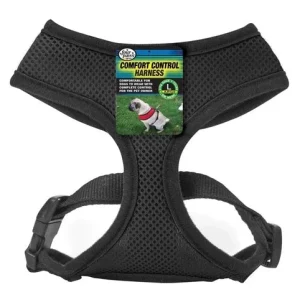 Four Paws Comfort Control Harness For Dogs Black, 1ea/Large 1 ct