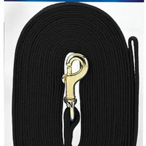 Four Paws Cotton Web Lead Black 15ft