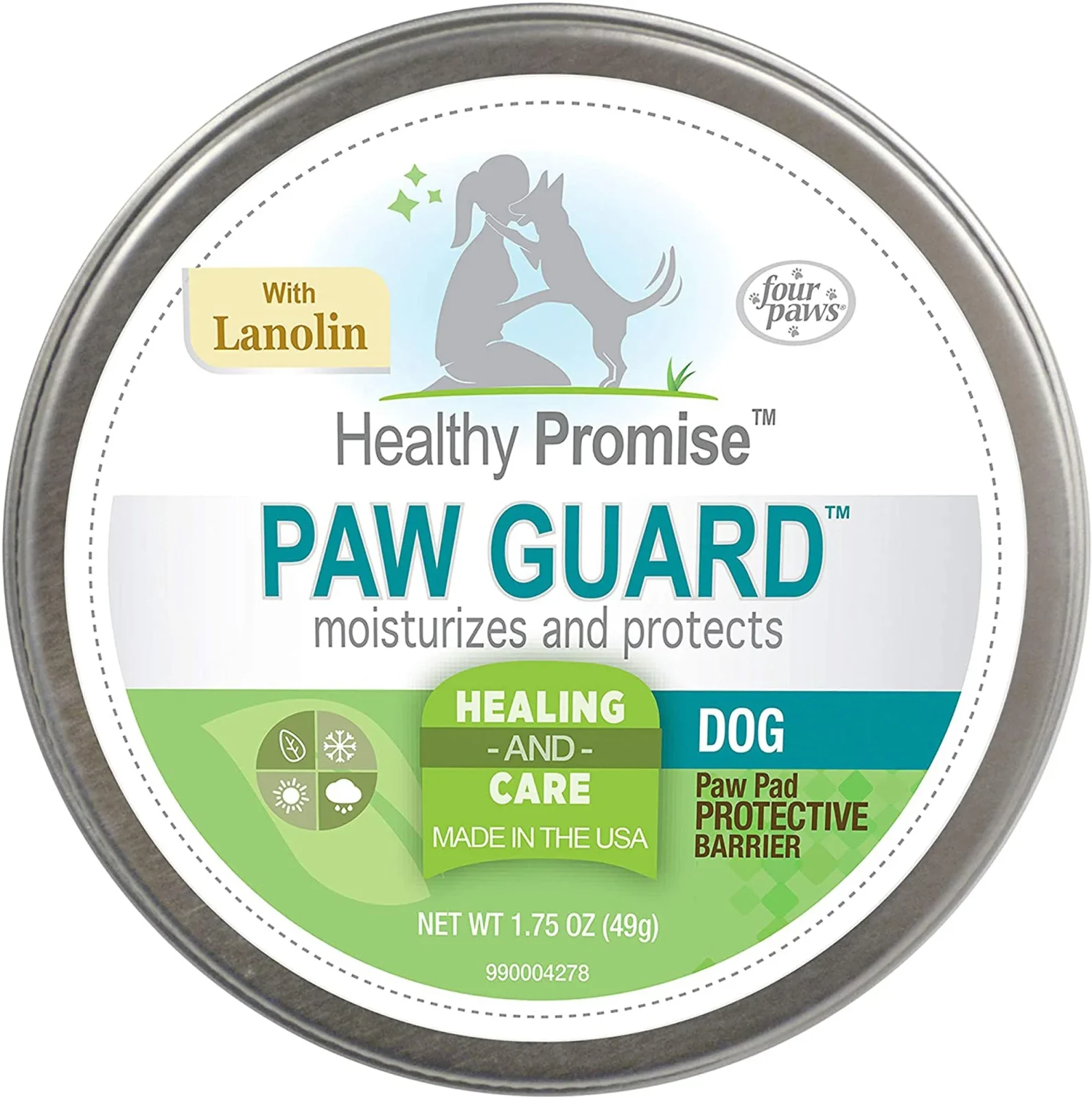 Four Paws Healthy Promise Paw Guard Dog Paw Balm With Lanolin 1ea/1.75 oz 1 ct