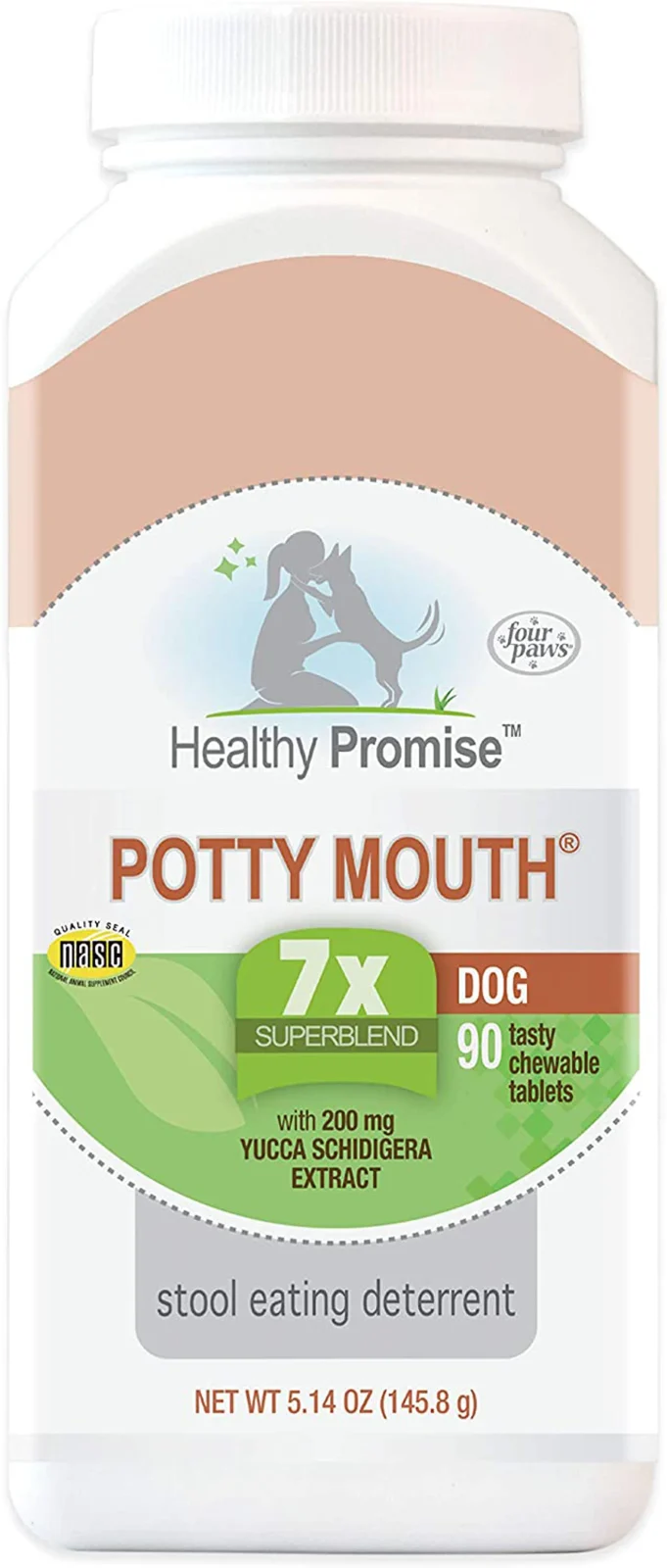 Four Paws Healthy Promise Potty Mouth Dog Tablet 90ct