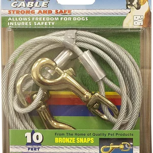 Four Paws Heavy Weight Tie Out Cable Silver 10ft