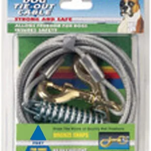 Four Paws Heavy Weight Tie Out Cable Silver 30ft