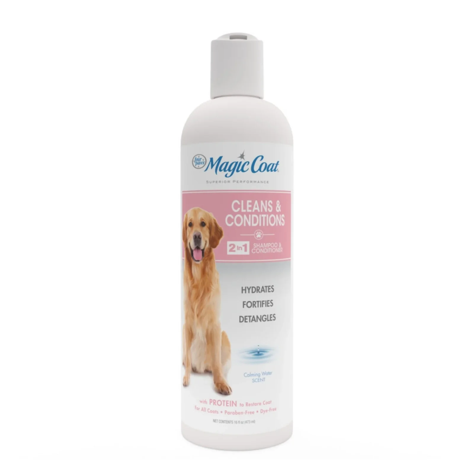 Four Paws Magic Coat Cleans and Conditions 2 in 1 Dog Shampoo Cooling Water 16oz